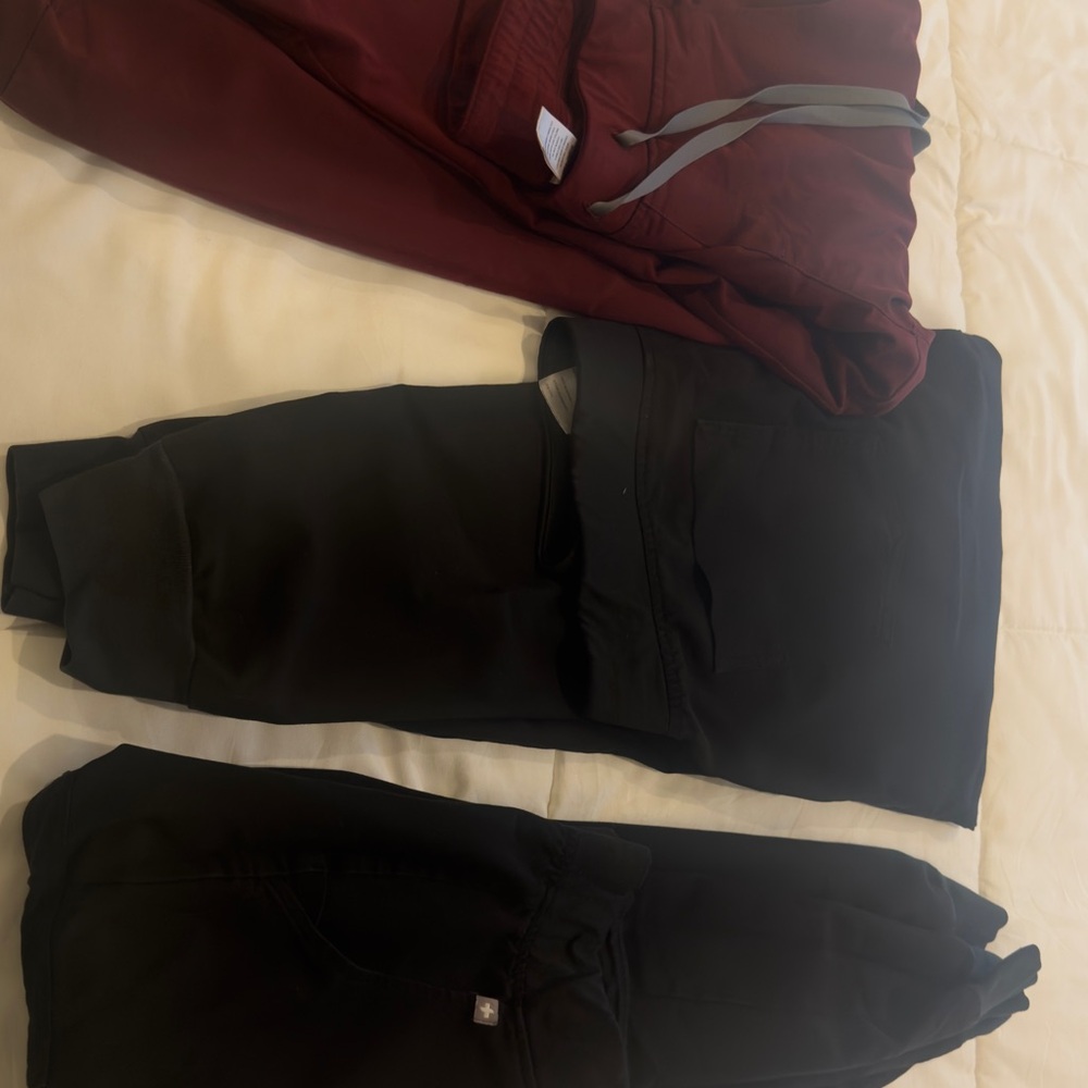 Figs Black Jogger Pants